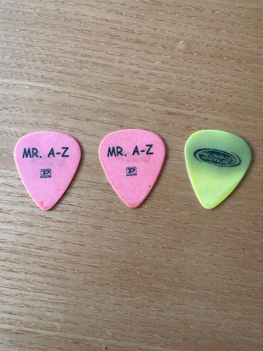 Set of 3 Guitar Picks - Jason Mraz and Indigo Girls